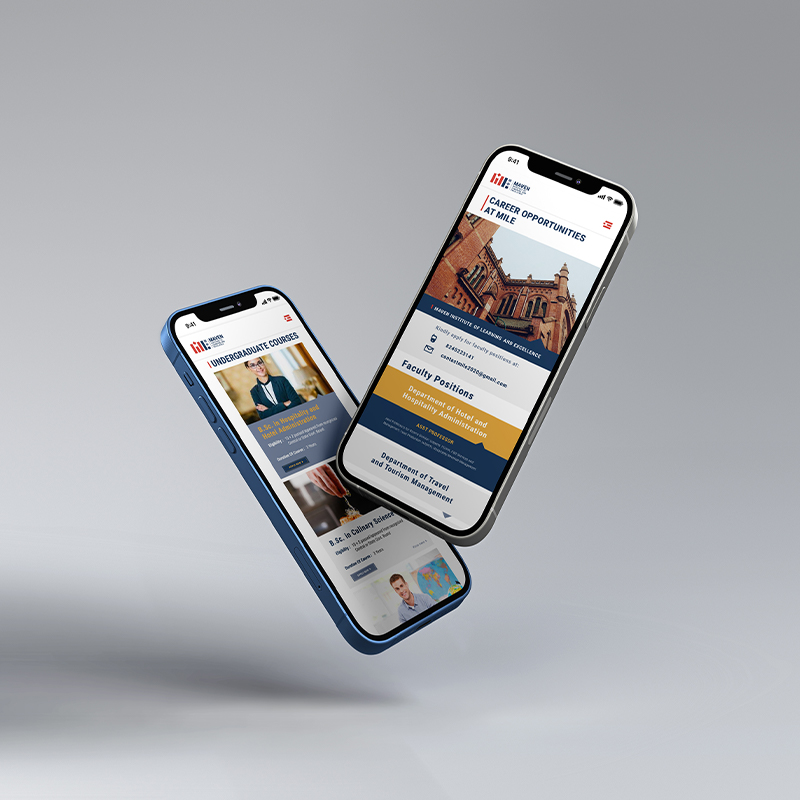 Mobile UI & UX designing for MILE Institute